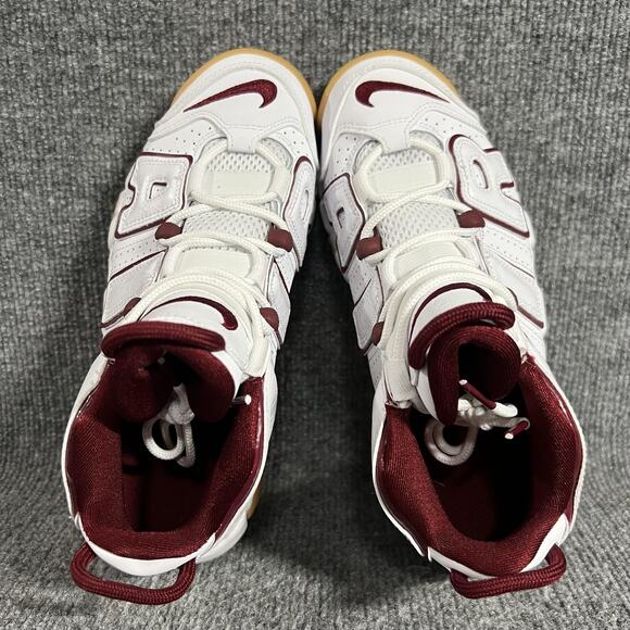 Nike Air More Uptempo GS Shoes Size 5Y White Team Red Gum FJ2846-100 - Picture 5 of 9